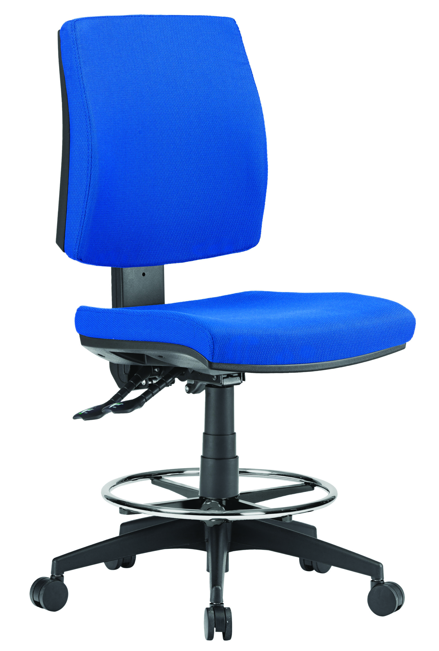 Virgo 2 Lever Low Back Square Seat Task Chair With D200 Drafting