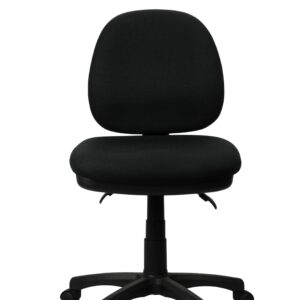 front view of fabric chair mechanism with low backrest