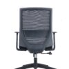 back view of mesh back chair mechanism with arms