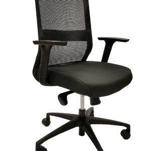 mesh back chair mechanism with arms