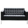 front view of leather sofa 2 seater