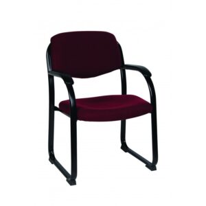 sled base fabric chair with arms