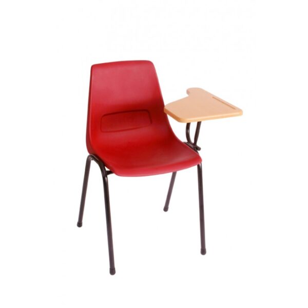 plastic chair with left tablet arm