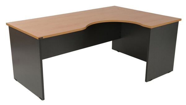 L shape desktop table for 2 people