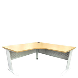 L desktop table wooden top