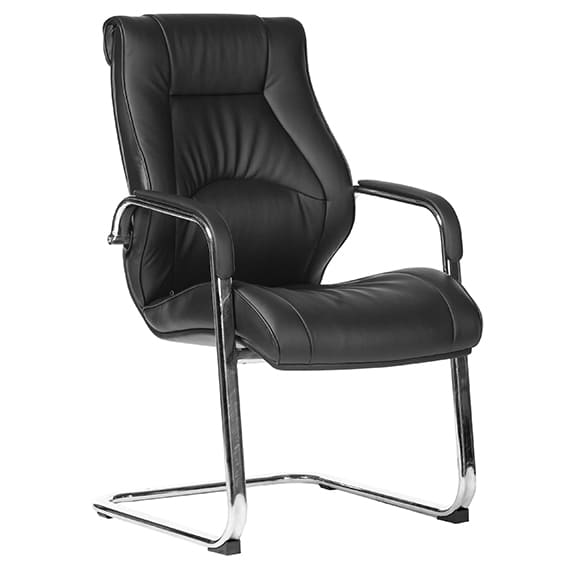 hospitality leather chair with arms