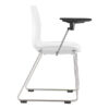side view of sled base chair with right tablet arm