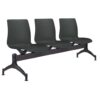 Black Global Beam chairs 3 seaters