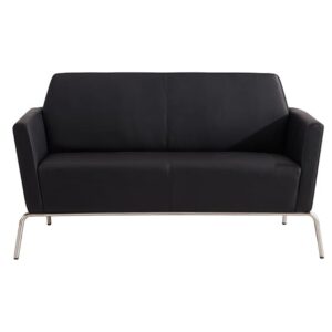 front view of leather sofa 2 seater