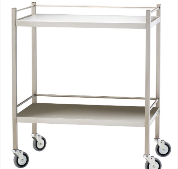 Stainless Steel Flat Top Trolley - Torstar Office Furniture